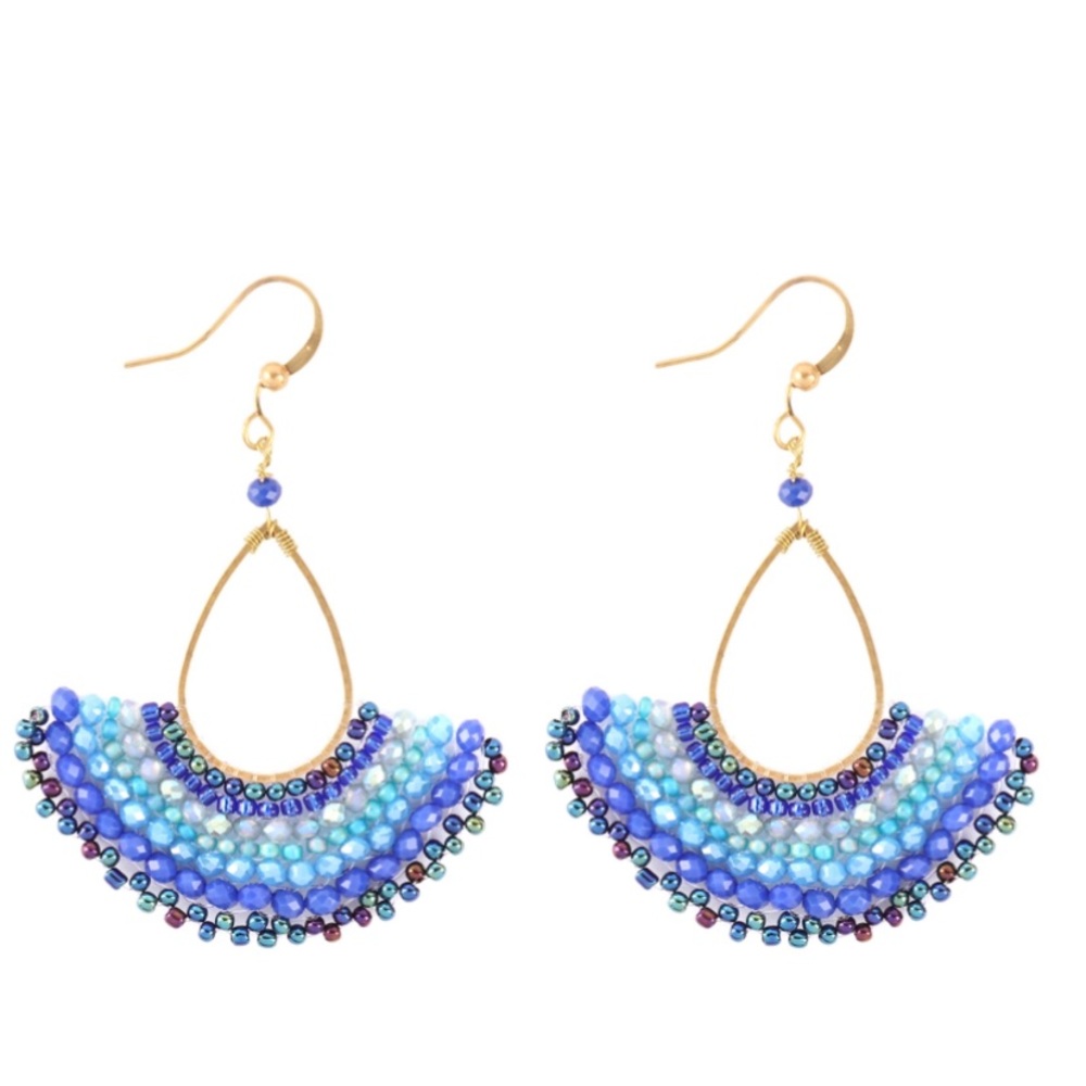 Jewelry 2 for $20💕Mixed beads tear drop Earrings - Picture 1 of 2